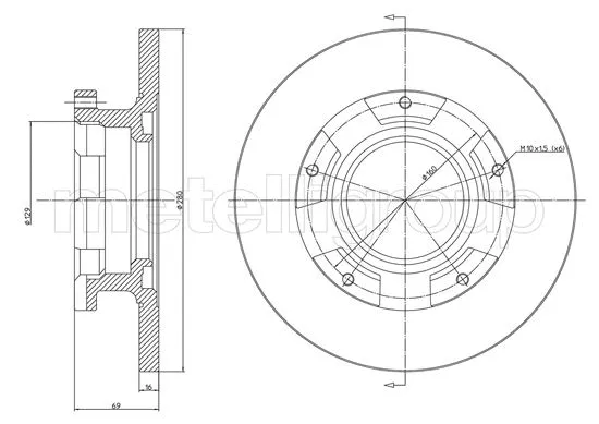 Brake Disc (DF1187)