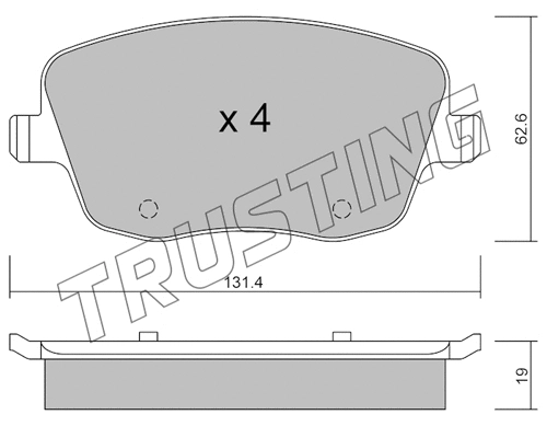 Brake Pad Set, disc brake (563.0)