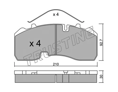 Brake Pad Set, disc brake (611.0)