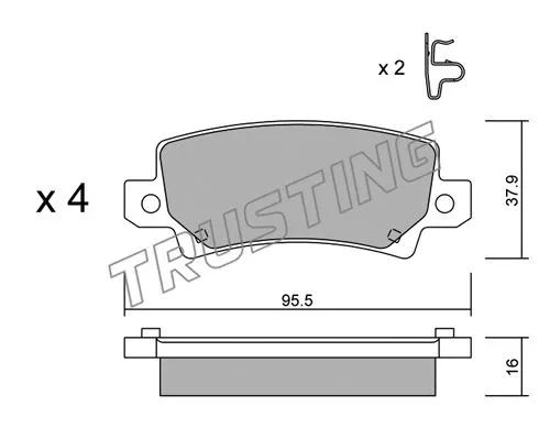 Brake Pad Set, disc brake (463.0)