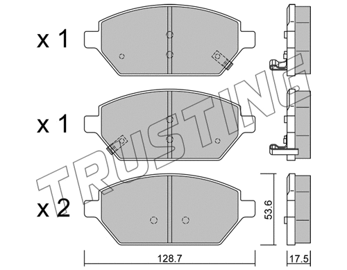 Brake Pad Set, disc brake (1211.0)