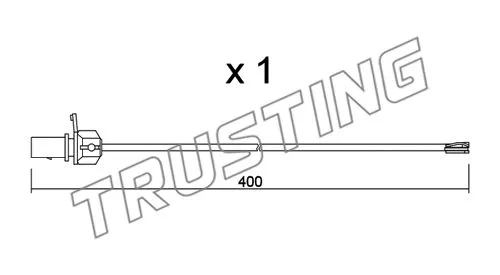 Warning Contact, brake pad wear (SU.347)