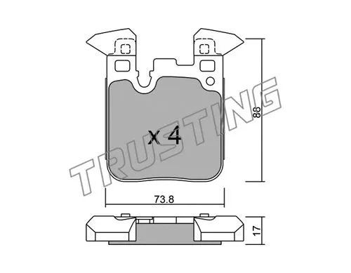 Brake Pad Set, disc brake (1040.0)
