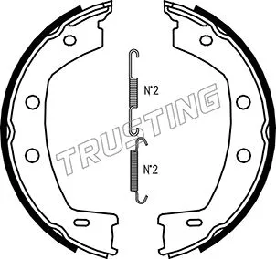 Brake Shoe Set, parking brake (092.312K)