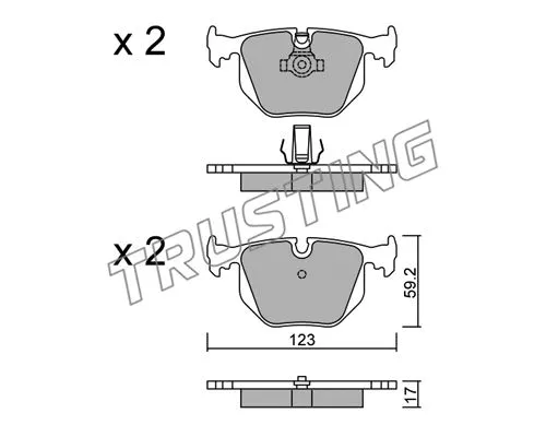 Brake Pad Set, disc brake (576.0)