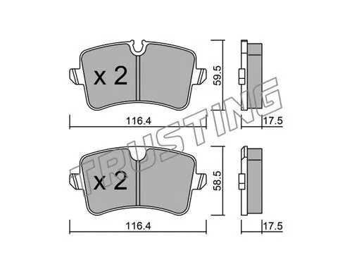 Brake Pad Set, disc brake (971.0)