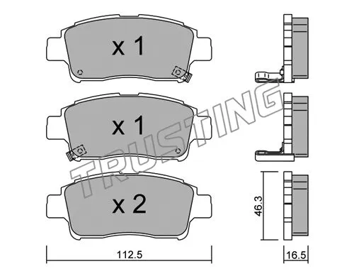 Brake Pad Set, disc brake (301.0)