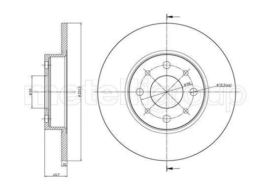 Brake Disc (DF1466)