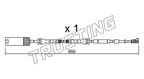 Warning Contact, brake pad wear (SU.304)