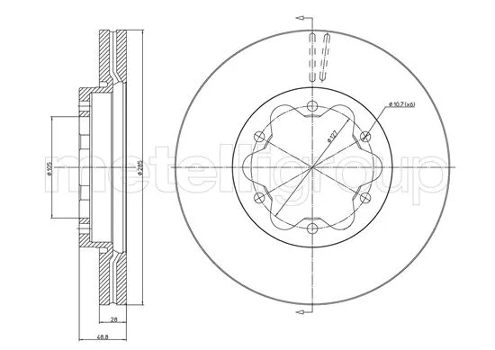 Brake Disc (DF1463)