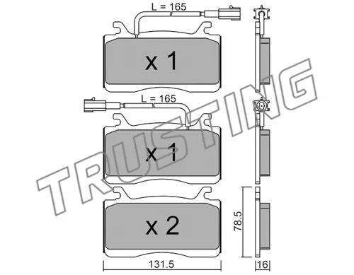 Brake Pad Set, disc brake (1141.0)