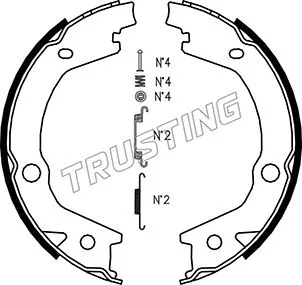 Brake Shoe Set, parking brake (046.220K)