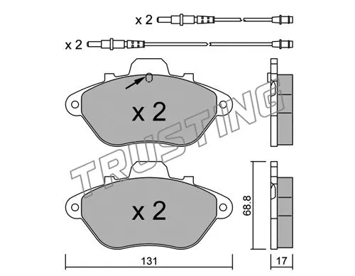 Brake Pad Set, disc brake (192.1)