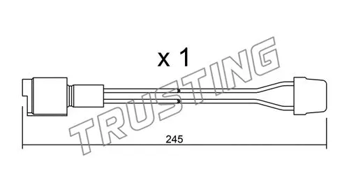 Warning Contact, brake pad wear (SU.072)