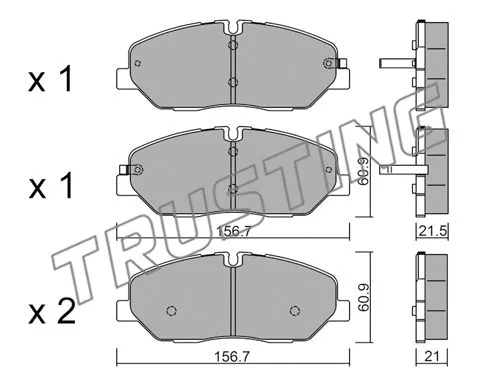 Brake Pad Set, disc brake (1094.0)