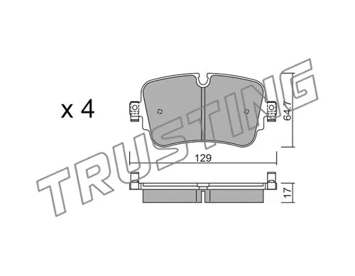 Brake Pad Set, disc brake (1130.0)