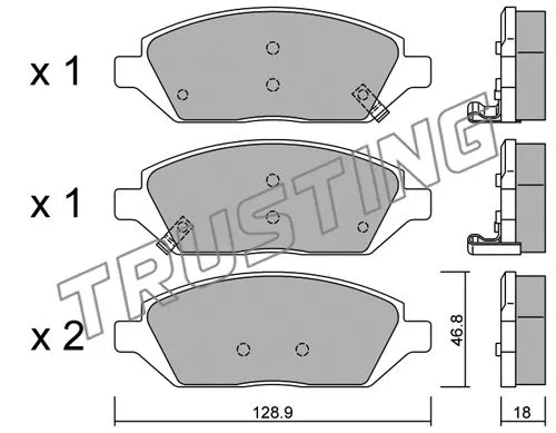Brake Pad Set, disc brake (1113.0)