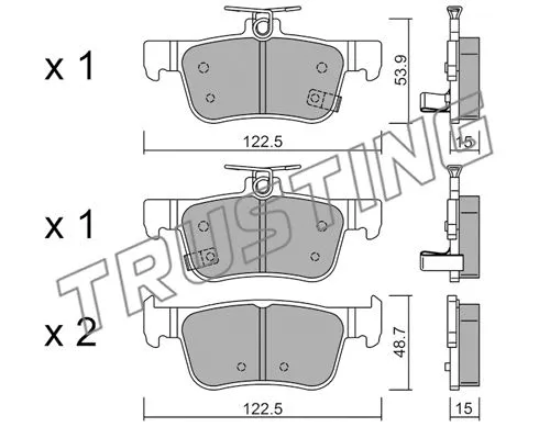 Brake Pad Set, disc brake (1131.0)