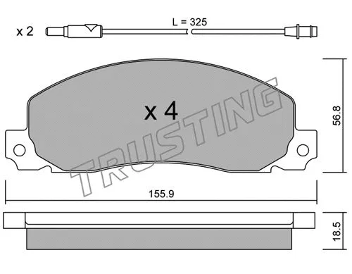 Brake Pad Set, disc brake (100.0)
