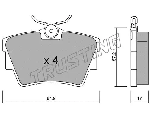 Brake Pad Set, disc brake (651.0)
