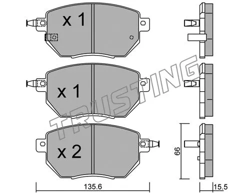 Brake Pad Set, disc brake (757.0)