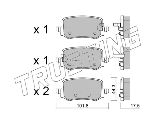 Brake Pad Set, disc brake (1301.0)