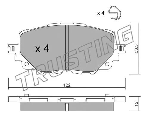 Brake Pad Set, disc brake (1086.0)