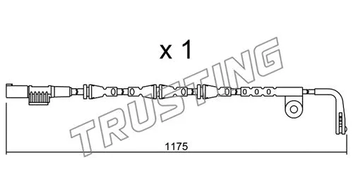 Warning Contact, brake pad wear (SU.253)