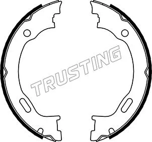 Brake Shoe Set, parking brake (052.129)
