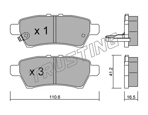 Brake Pad Set, disc brake (760.0)