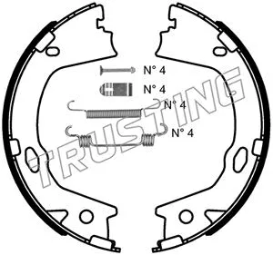 Brake Shoe Set, parking brake (046.228K)
