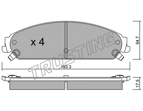 Brake Pad Set, disc brake (733.0)