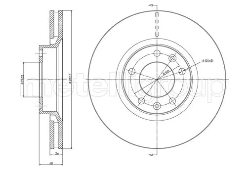 Brake Disc (DF491)