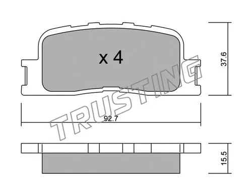 Brake Pad Set, disc brake (769.0)