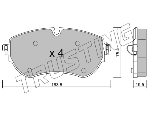 Brake Pad Set, disc brake (1172.0)