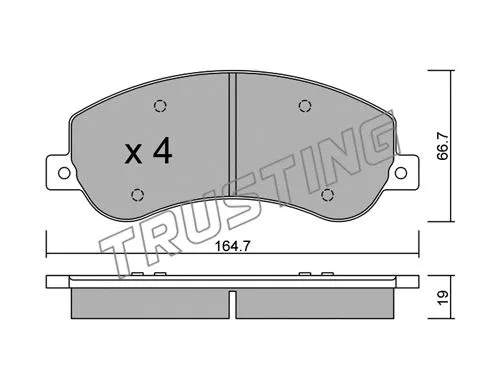 Brake Pad Set, disc brake (696.1)