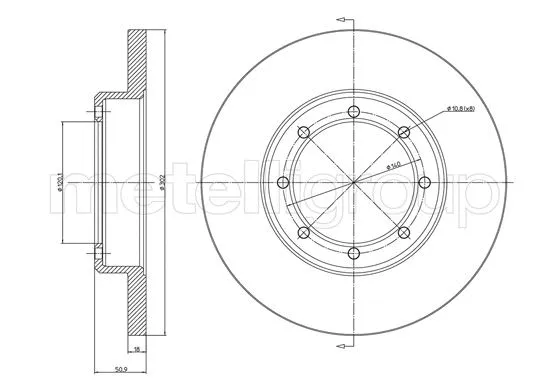 Brake Disc (DF1652)