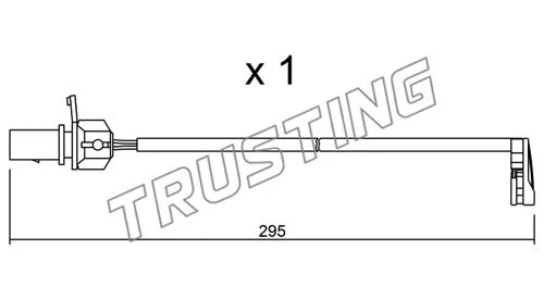 Warning Contact, brake pad wear (SU.224)