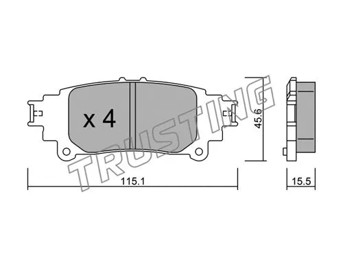 Brake Pad Set, disc brake (993.0)
