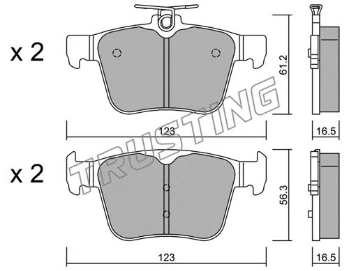 Brake Pad Set, disc brake (997.0)