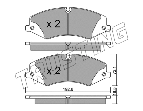 Brake Pad Set, disc brake (853.0)