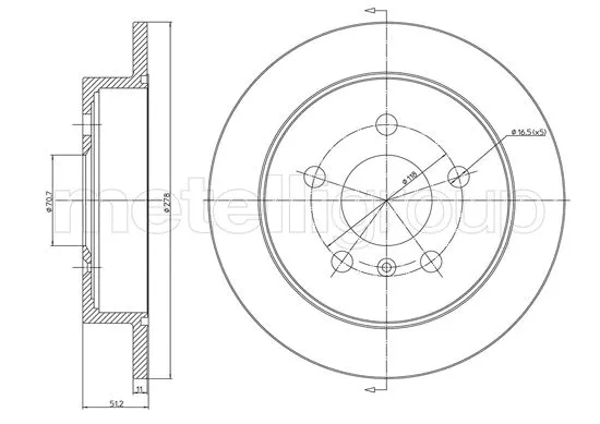Brake Disc (DF692)