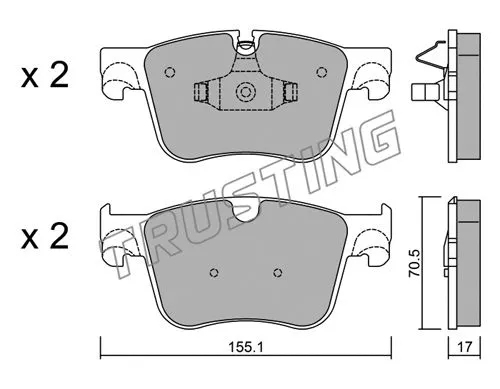 Brake Pad Set, disc brake (1001.0)