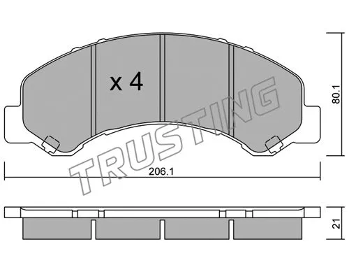 Brake Pad Set, disc brake (637.0)