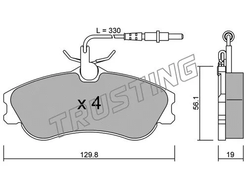 Brake Pad Set, disc brake (226.0)