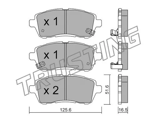 Brake Pad Set, disc brake (809.1)
