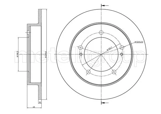 Brake Disc (DF1498)