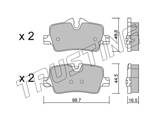 Brake Pad Set, disc brake (1264.0)