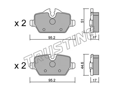 Brake Pad Set, disc brake (657.0)