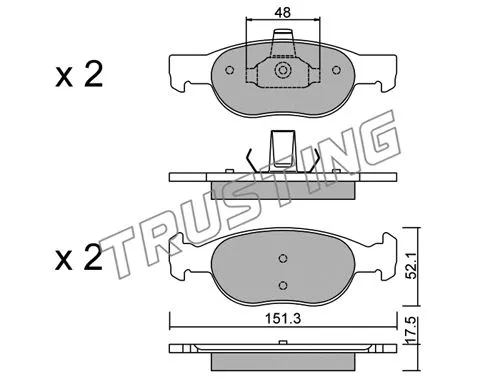 Brake Pad Set, disc brake (081.2)